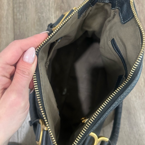 Chloé Marcie Leather Satchel - Black - Picture 7 of 14